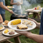 Planet Eco Corp | 10 Inch 3-Compartment Compostable Plates | Pack of 50