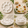 Planet Eco Corp | 9-Compartment Compostable Meal Plate | Pack of 50