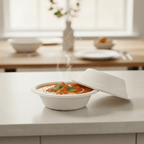 Planet Eco Corp 12 OZ Sugarcane Bagasse Soup Salad Bowl – Compostable Disposable Bowl, Heavy Duty, Hot & Cold food, Microwave Safe, PFAS free, No Microplastics