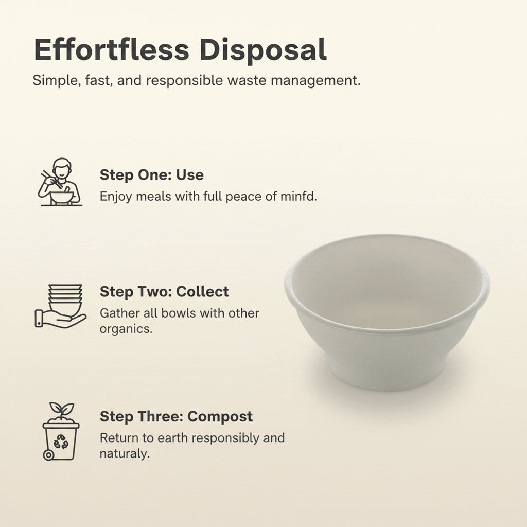 Planet Eco Corp 6 oz Compostable Small Bowls, Fruits Dessert Dip Bowl, Sugarcane Bagasse, PFAS-Free, Plastic-Free, Microwave & Freezer Safe