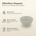 Planet Eco Corp 6 oz Compostable Small Bowls, Fruits Dessert Dip Bowl, Sugarcane Bagasse, PFAS-Free, Plastic-Free, Microwave & Freezer Safe