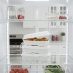 Planet Eco Corp 9 x 6 Inch Compostable Clamshell To Go Containers, Sugarcane Bagasse Takeaway Containers, Leak-Resistant, Microwave & Freezer Safe, PFAS-Free, Plastic-Free & Tree-Free Food Packaging