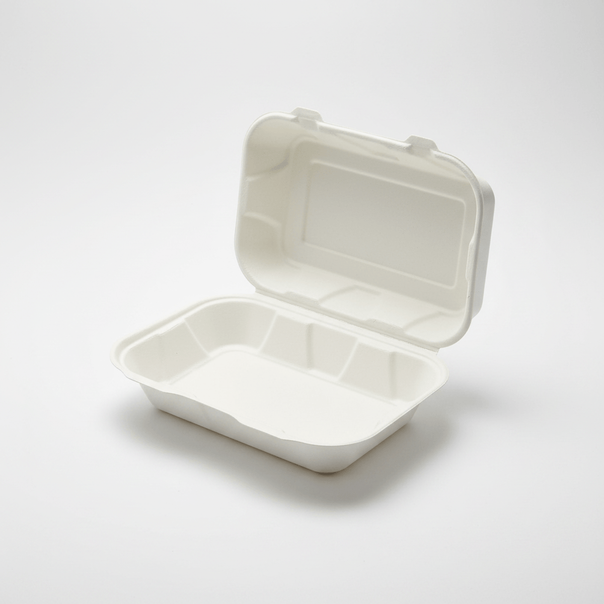 Planet Eco Corp 9 x 6 Inch Compostable Clamshell To Go Containers, Sugarcane Bagasse Takeaway Containers, Leak-Resistant, Microwave & Freezer Safe, PFAS-Free, Plastic-Free & Tree-Free Food Packaging