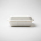 Planet Eco Corp 9 x 6 Inch Compostable Clamshell To Go Containers, Sugarcane Bagasse Takeaway Containers, Leak-Resistant, Microwave & Freezer Safe, PFAS-Free, Plastic-Free & Tree-Free Food Packaging