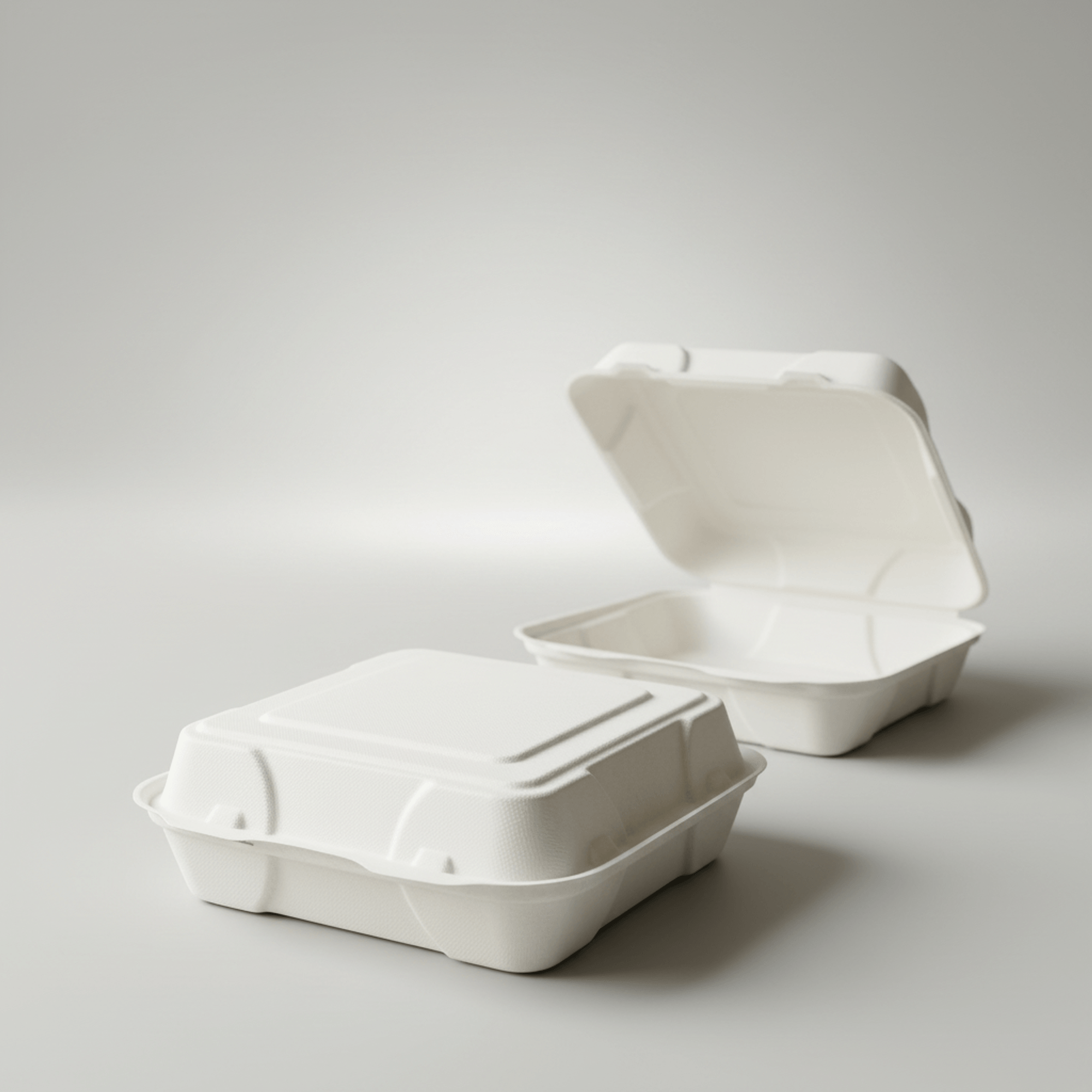 Planet Eco Corp 9x9 Inch Compostable Clamshell Food Containers - 50 Pack, Sugarcane Bagasse, Leak-Resistant, Microwave Safe, Eco-Friendly Takeaway Food Boxes, PFAS-Free & Biodegradable