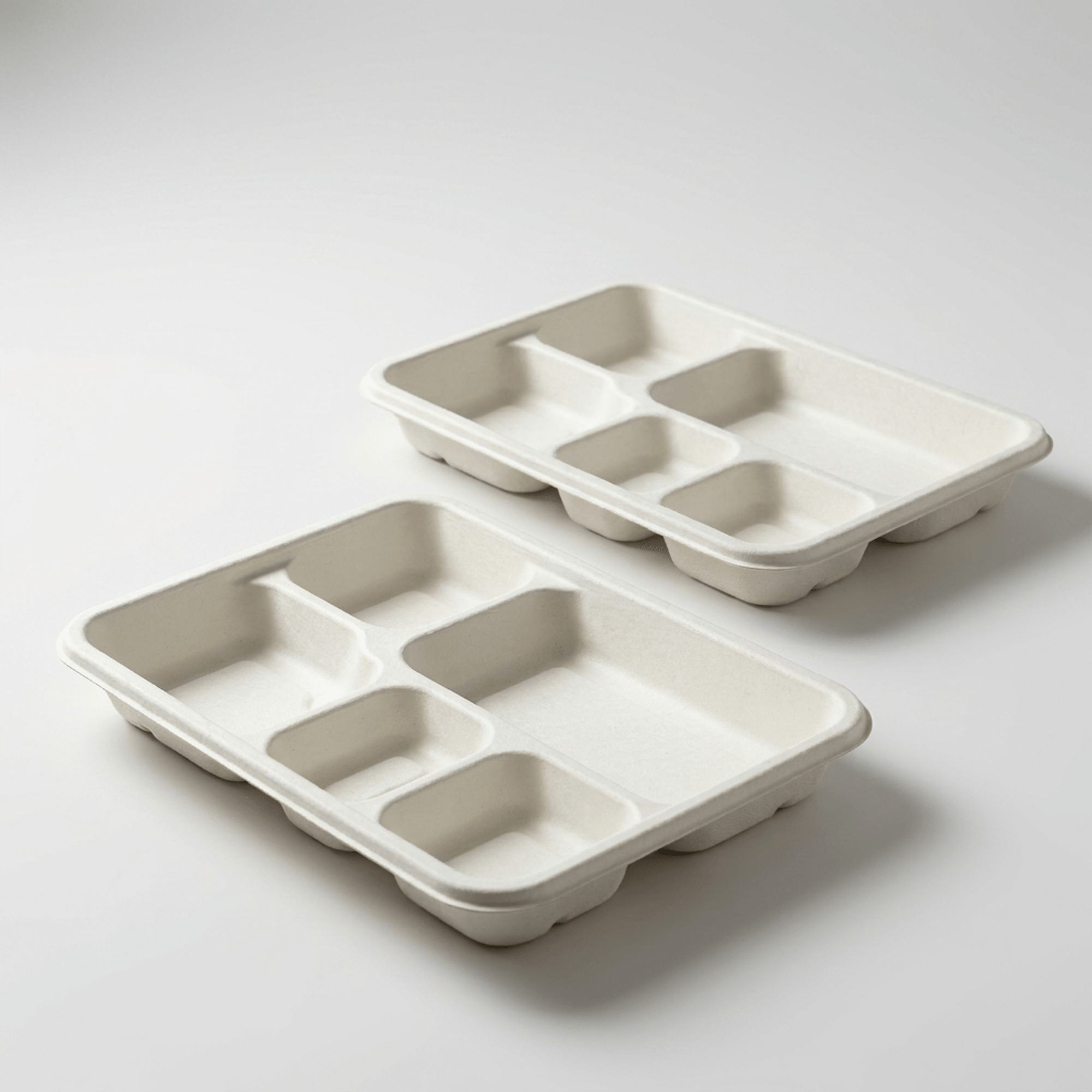 Planet Eco Corp | 5-Compartment 11 Inch Compostable Meal Tray | 50 Pack