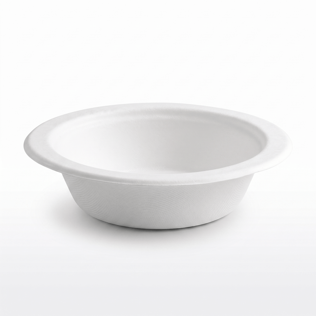 Planet Eco Corp 8 oz Compostable Small Bowls for sides sauces condiments kids meal, Sugarcane Bagasse, PFAS-Free, Plastic-Free, Microwave & Freezer Safe