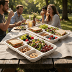 Planet Eco Corp | 5-Compartment 11 Inch Compostable Meal Tray | 50 Pack