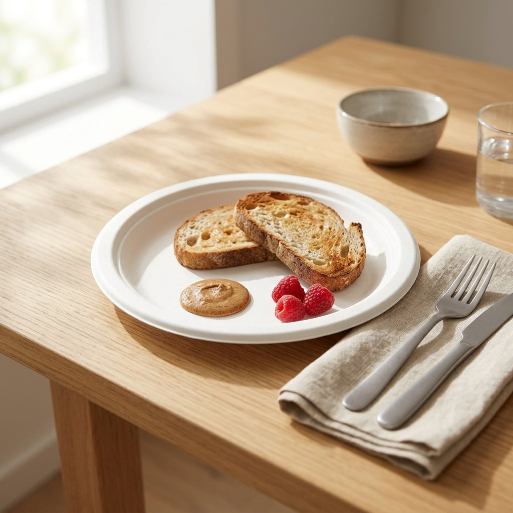 Eco Corp 10" Round Plate - 100% certified compostable