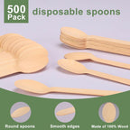 Planet Eco Corp | Strong Bagasse Table Spoons | Compostable, Biodegradable & Plastic-Free